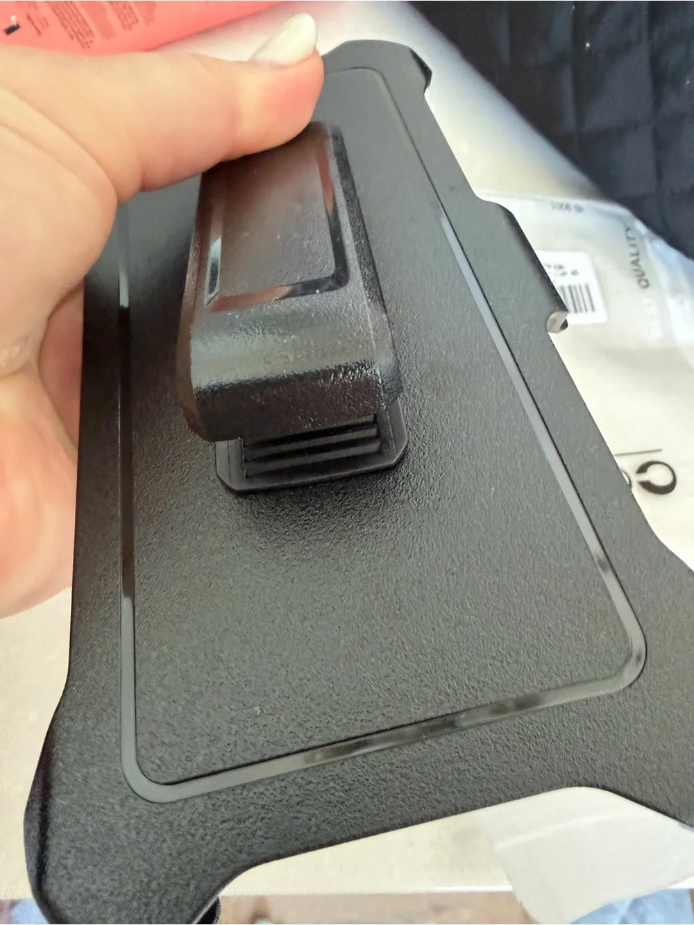 Red Heavy-Duty Magnetic Phone Case with Belt Clip for iPhone 17 Pro Max